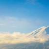 sole sul Monte Fuji