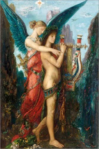 Esiodo e la musa - Gustave Moreau