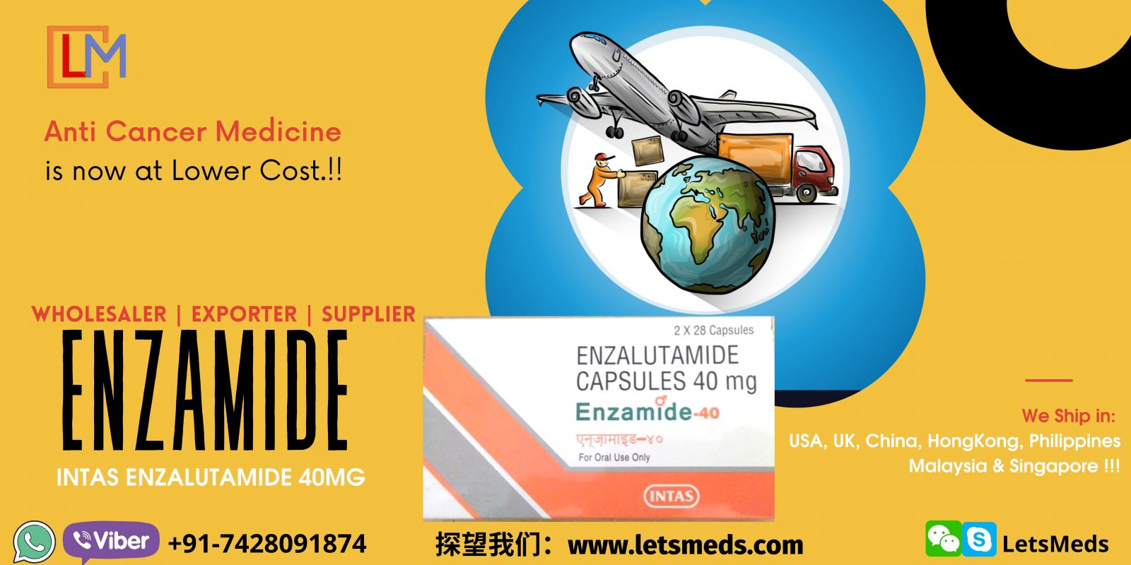 Buy Enzamide Enzalutamide Capsules at Wholesale Price