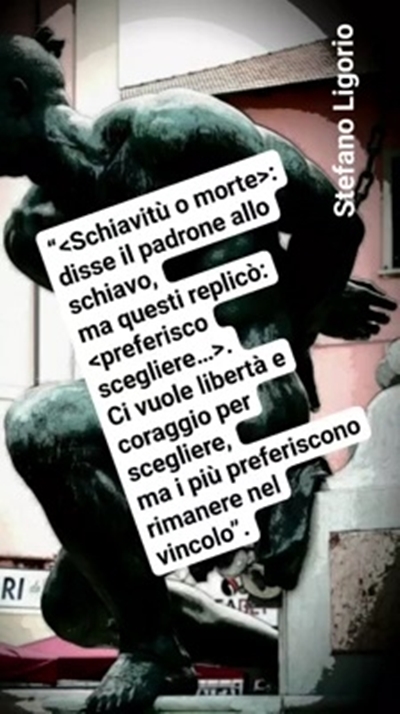 Aforisma di Stefano Ligorio - I vincoli individuali….jpg